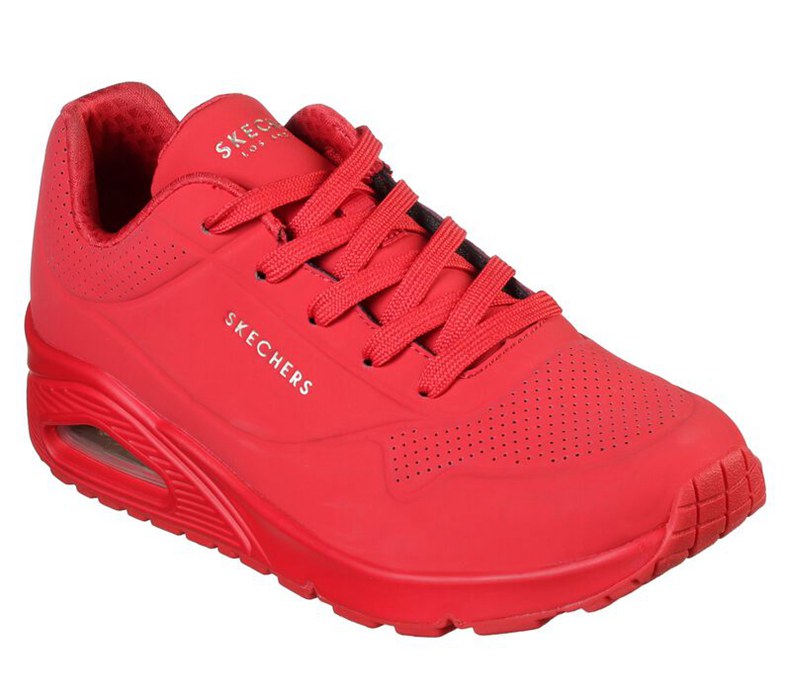 Skechers Uno - Stand On Air - Womens Sneakers Red [AU-OI3466]